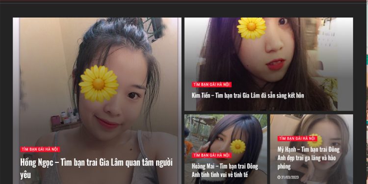 Trang web tìm bạn gái yêu đương, tâm sự có SĐT và Zalo